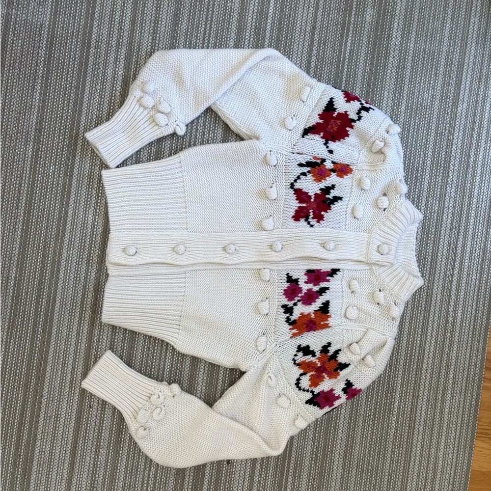 Hayley Menzies Cream Floral Cardigan - Picture 3 of 9